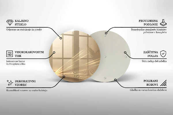 Chopping board glass Modern abstraction