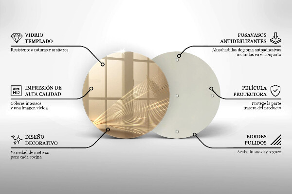 Chopping board glass Modern abstraction