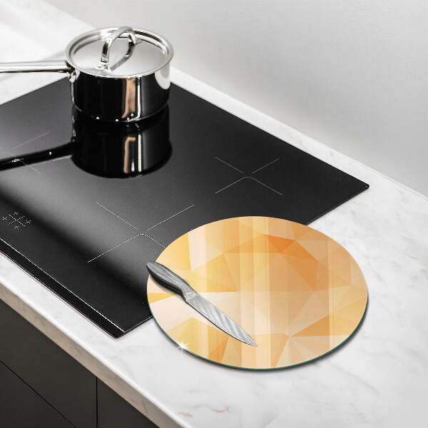 Chopping board glass Geomeric background
