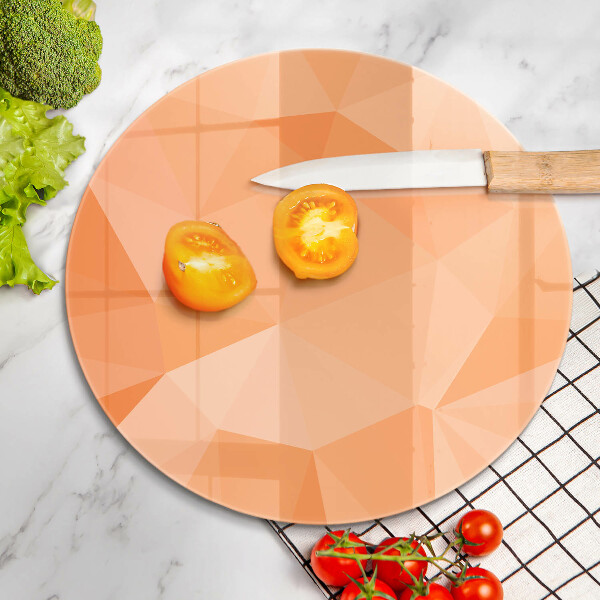 Chopping board glass Geomeric background