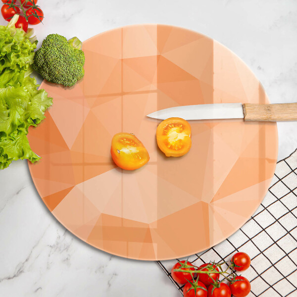 Chopping board glass Geomeric background