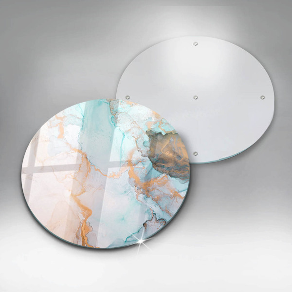 Chopping board glass Marble abstraction