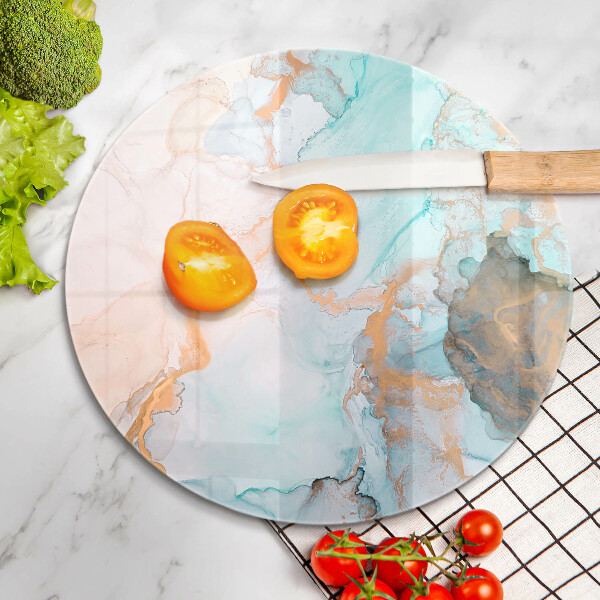 Chopping board glass Marble abstraction