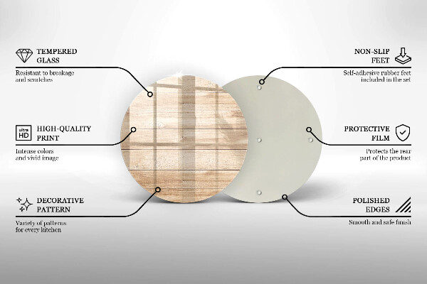 Chopping board glass Wooden planks