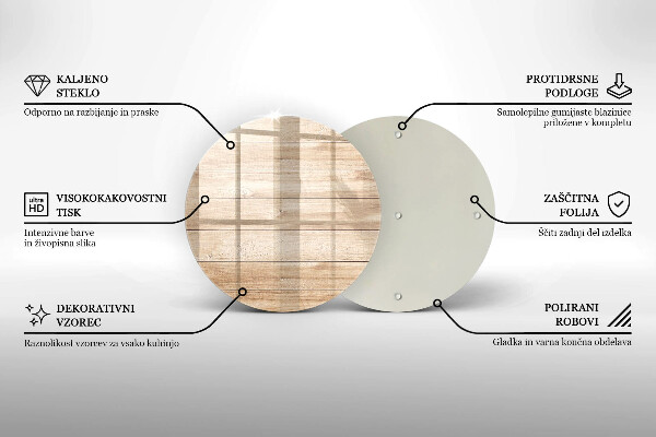 Chopping board glass Wooden planks