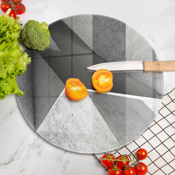 Chopping board glass Concrete abstraction
