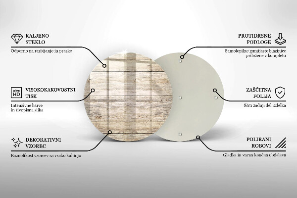 Chopping board glass Wooden planks