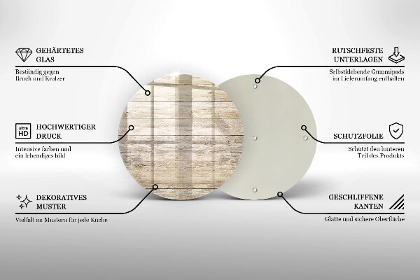 Chopping board glass Wooden planks