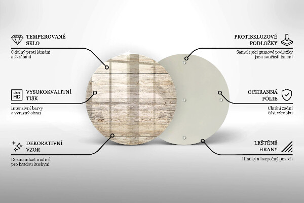 Chopping board glass Wooden planks