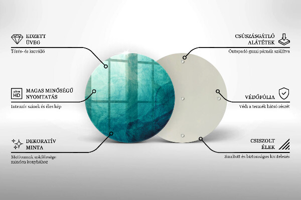 Chopping board glass Abstract background