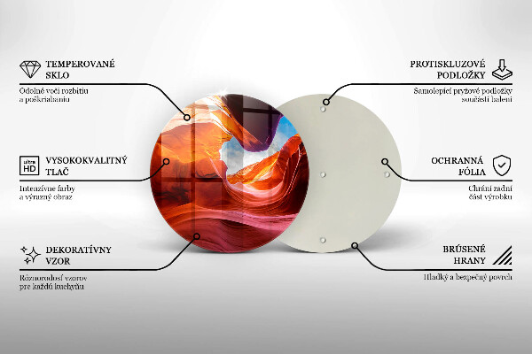 Chopping board glass Kanion rocks landscape
