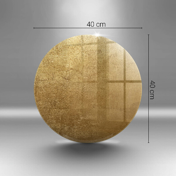 Chopping board glass Gold texture background