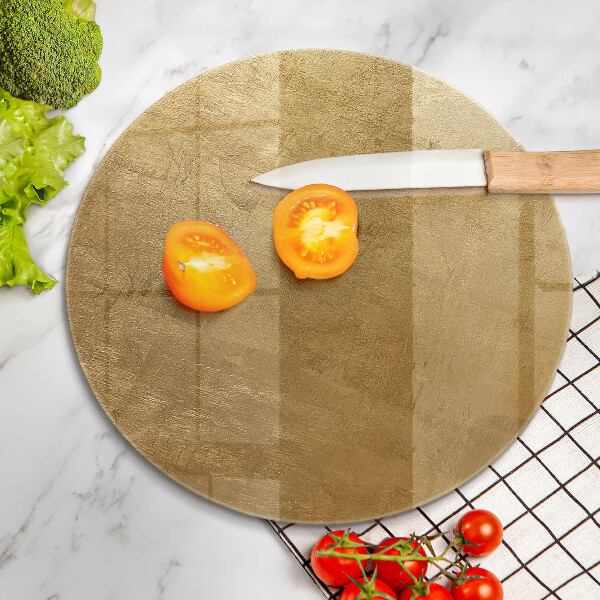 Chopping board glass Gold texture background