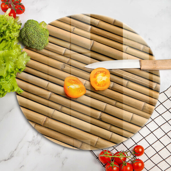 Chopping board glass Nature boho bamboo