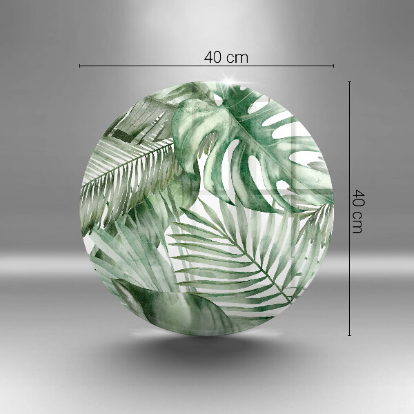 Chopping board Painted leaves