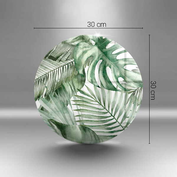 Chopping board Painted leaves