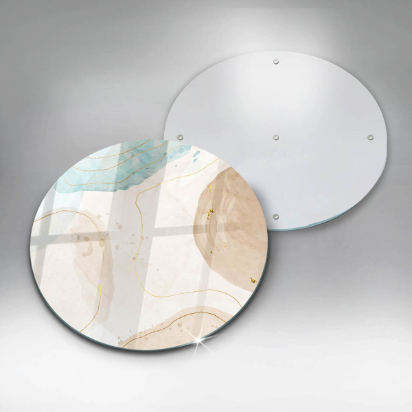 Chopping board Boho, spots and gold