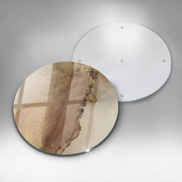 Glass cutting board Abstraction gold