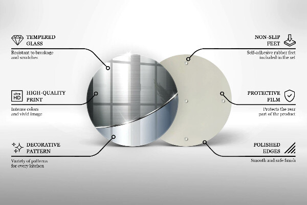 Chopping board glass Pattern metal abstraction