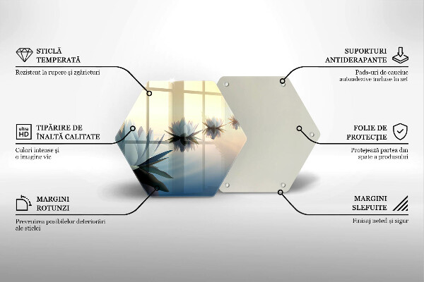 Chopping board Lilie flowers on the water