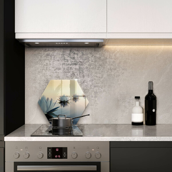 Chopping board Lilie flowers on the water