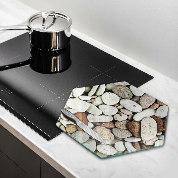 Chopping board Background small stones