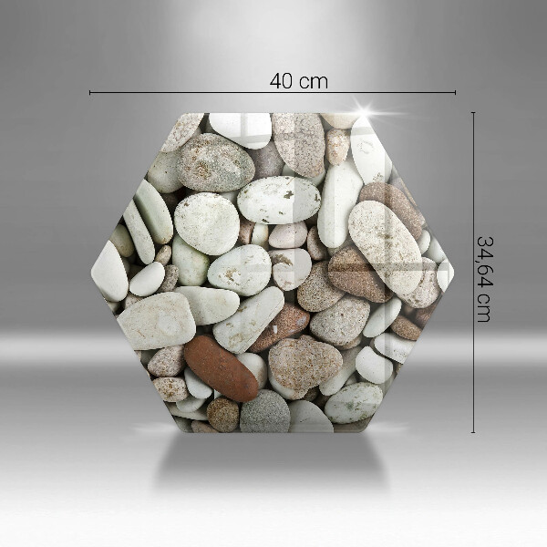 Chopping board Background small stones