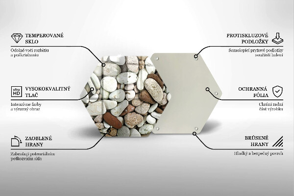 Chopping board Background small stones