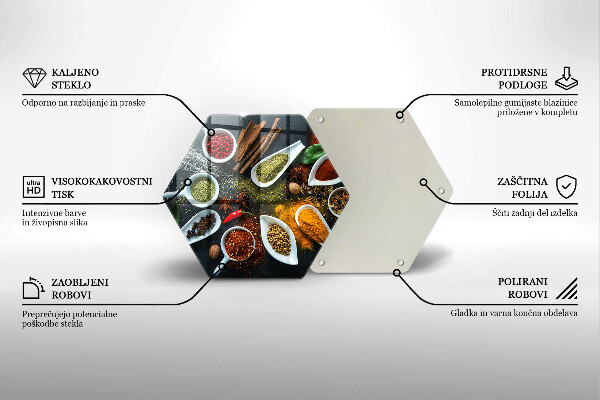 Chopping board glass Kitchen spices