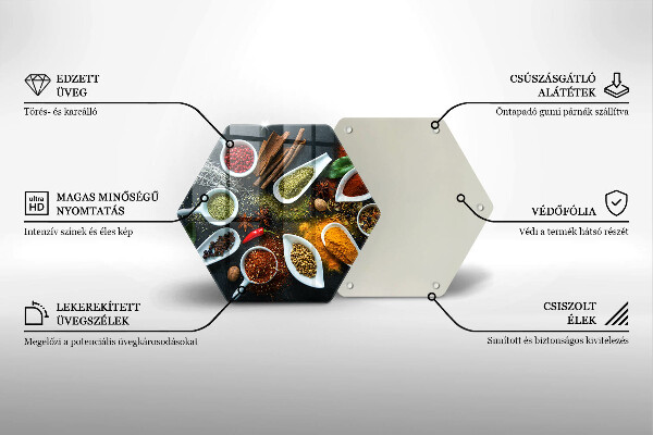 Chopping board glass Kitchen spices