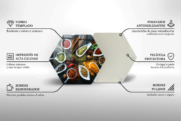 Chopping board glass Kitchen spices