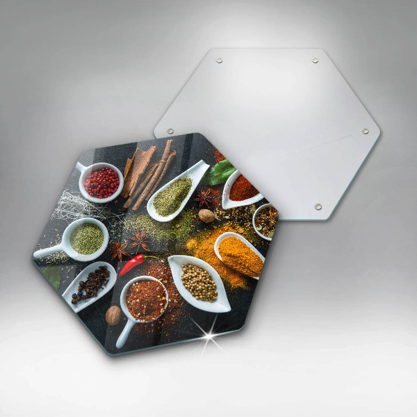 Chopping board glass Kitchen spices