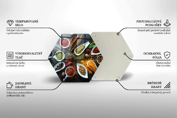 Chopping board glass Kitchen spices