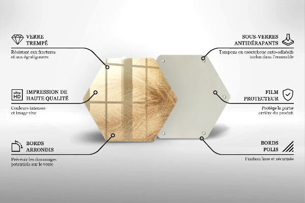 Glass worktop saver Beach sand and holidays