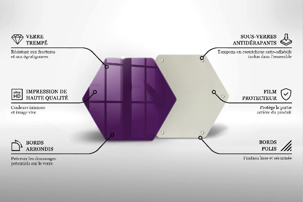 Chopping board Violet colour