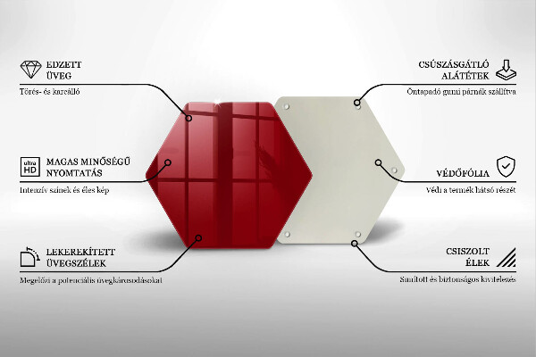 Chopping board Red colour