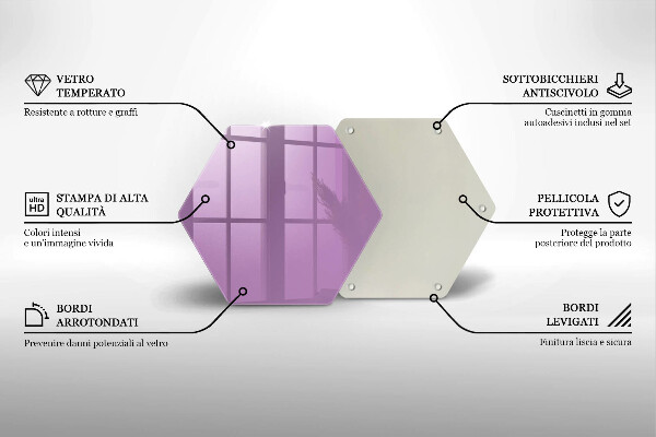 Chopping board Violet colour