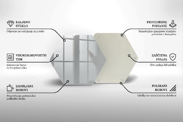 Chopping board Grey colour