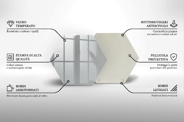 Chopping board Grey colour