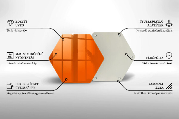 Chopping board Orange color