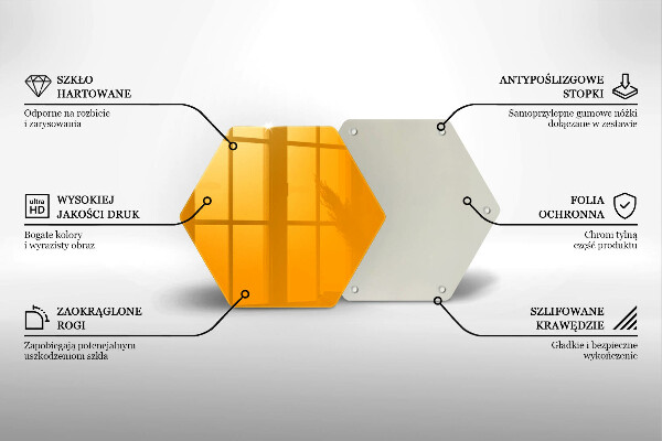 Chopping board Dark yellow color