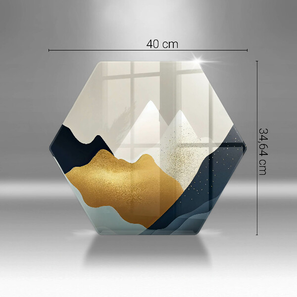 Glass worktop protector Abstract mountains