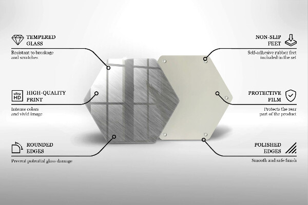 Chopping board glass Metal texture background