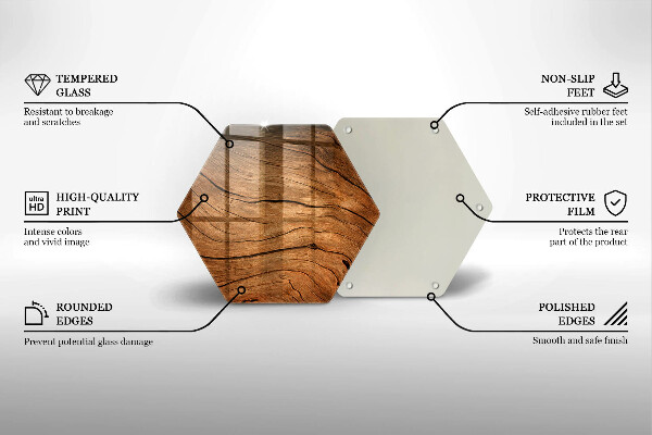 Chopping board glass Wood board texture