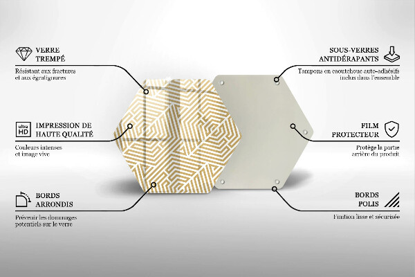 Chopping board Geometric lines