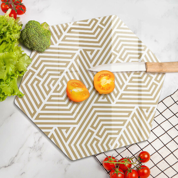 Chopping board Geometric lines