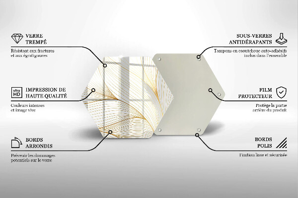 Chopping board Modern Line pattern