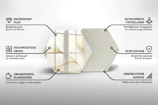 Chopping board Modern Line pattern