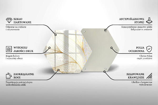 Chopping board Modern Line pattern