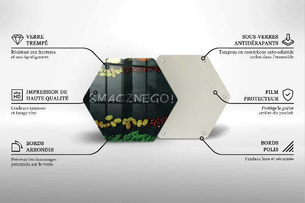 Chopping board The inscription Tasty!